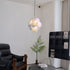 Blue Murano Disc Chandelier