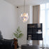 Blue Murano Disc Chandelier