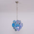 Blue Murano Disc Chandelier