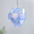 Blue Murano Disc Chandelier