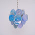 Blue Murano Disc Chandelier