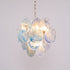 Blue Murano Disc Chandelier