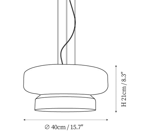 Suspension Bohemia — Plans de dimensions 1