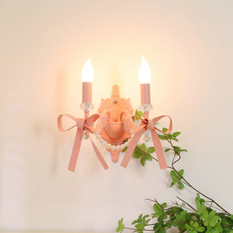 Bow Tie Candlestick Wall Lamp