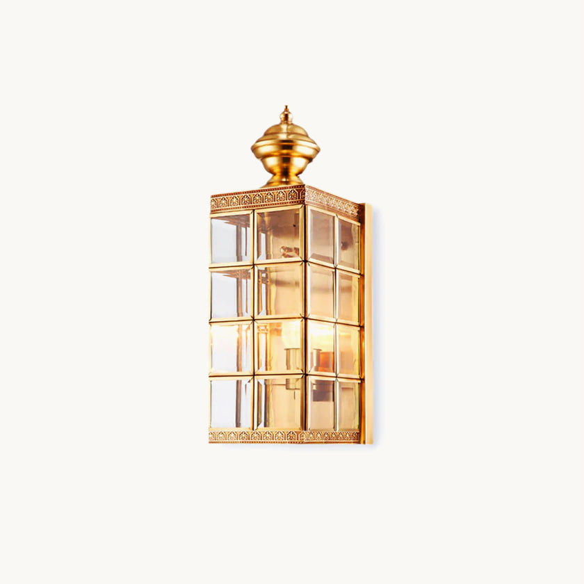 Brass Minimalist Outdoor Wall Light