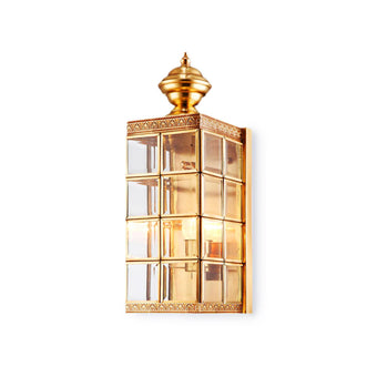 Brass Minimalist Outdoor Wall Light