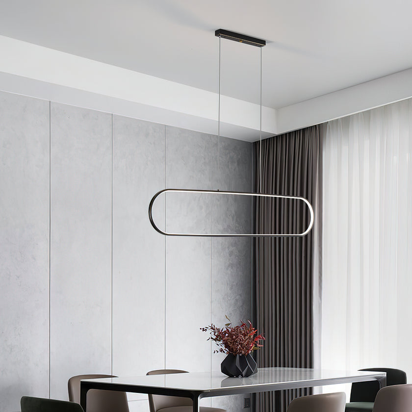 Brass Simple Dining Room Pendant Light