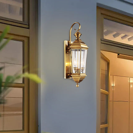 Brass Waterproof Balcony Wall Light