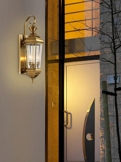 Brass Waterproof Balcony Wall Light