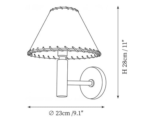 Briarston Wall Sconce — Dimension drawings 1