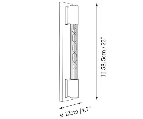 Briarwick Wall Sconce — Dimension drawings 1