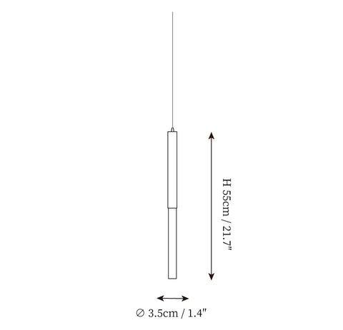 Lampada a Sospensione in Vetro Bubble — Disegni dimensionali 1