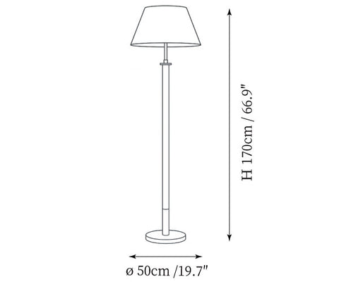 Calamia Floor Lamp — Dimension drawings 1