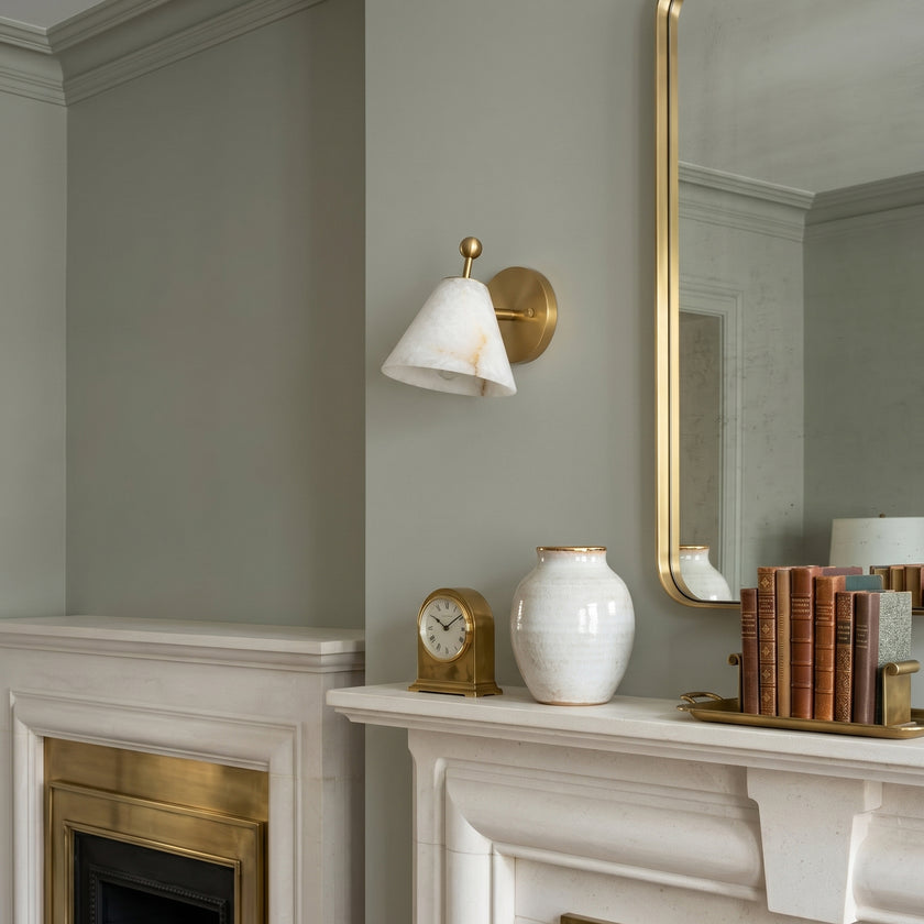 Caldrion Alabaster Wall Sconce