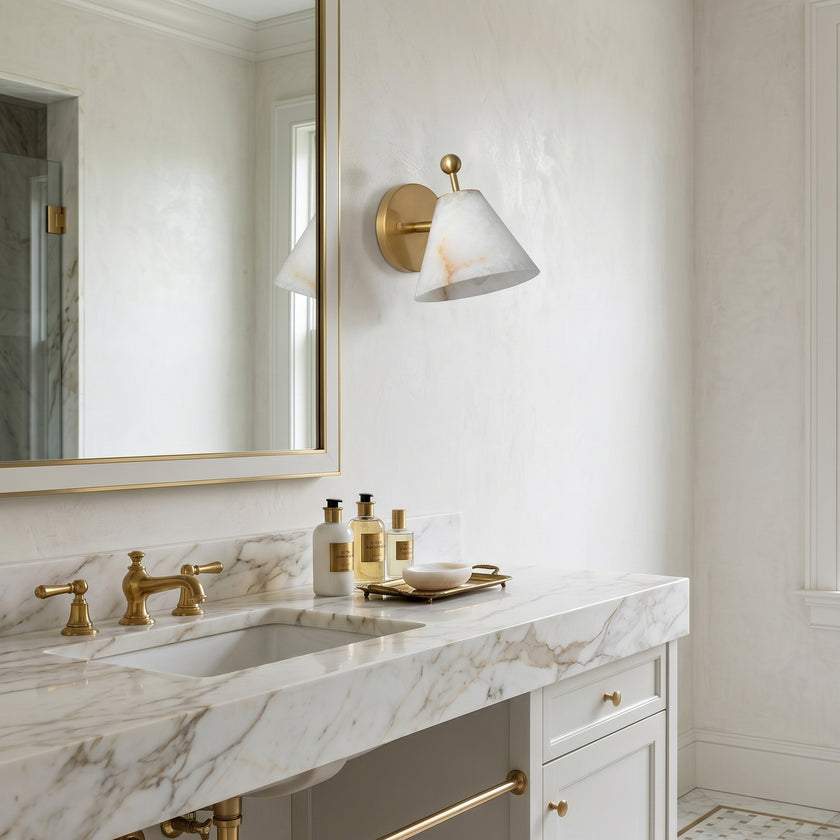 Caldrion Alabaster Wall Sconce