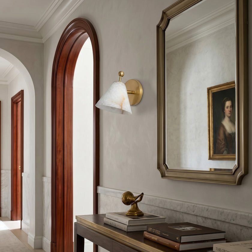 Caldrion Alabaster Wall Sconce