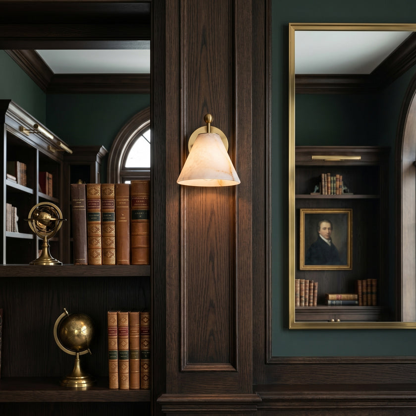 Caldrion Alabaster Wall Sconce