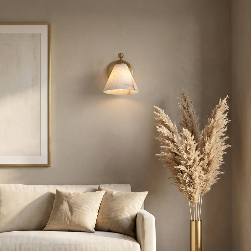 Caldrion Alabaster Wall Sconce
