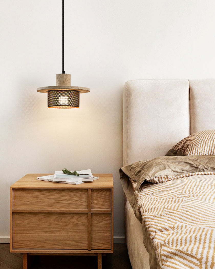 Caldris Travertine Pendant Light