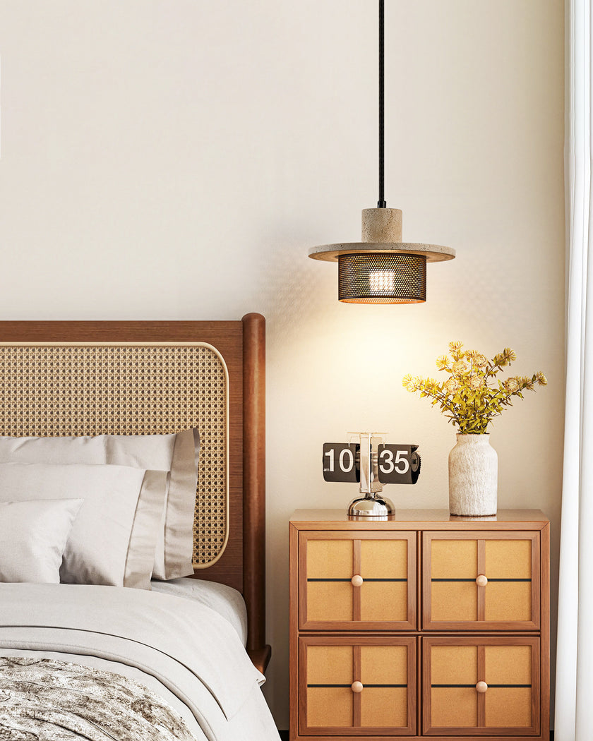 Caldris Travertine Pendant Light