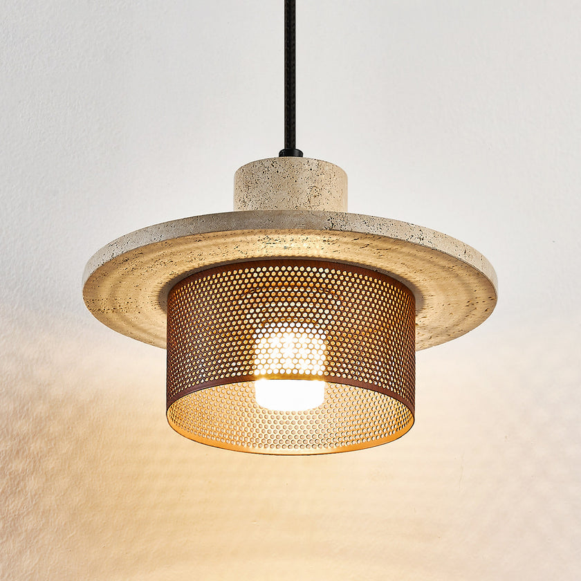 Caldris Travertine Pendant Light
