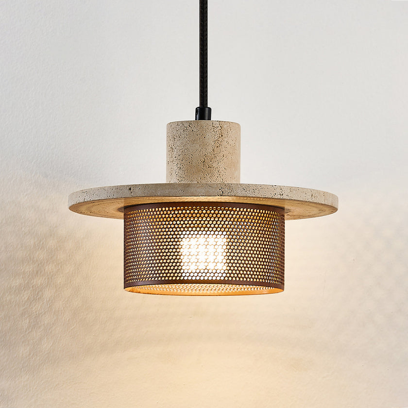 Caldris Travertine Pendant Light