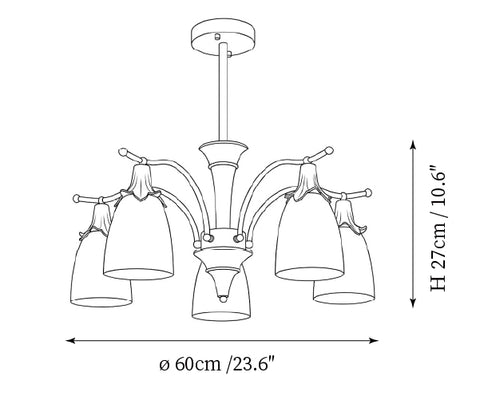 Lustre Calicella — Plans de dimensions 1