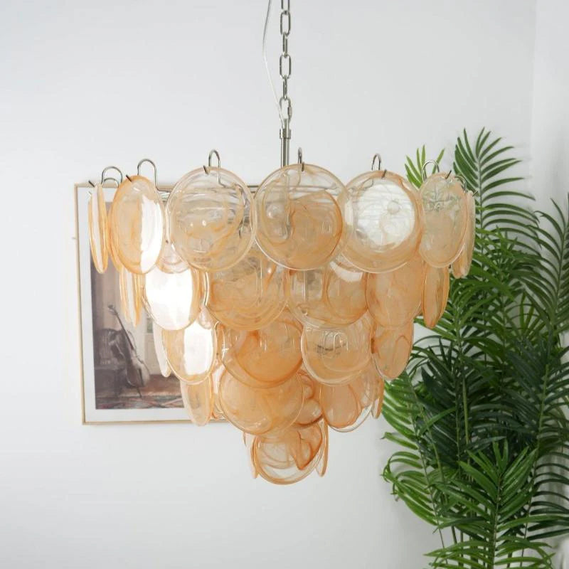 Camisa Disc Glass Chandelier