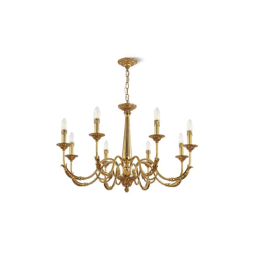 Candle Brass Chandelier