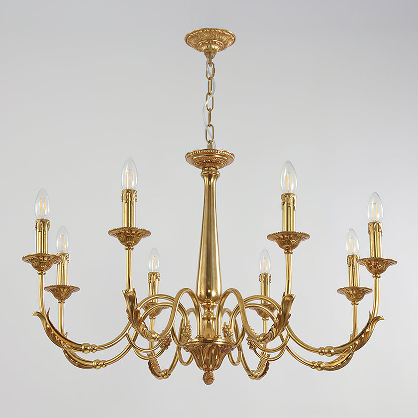 Candle Brass Chandelier