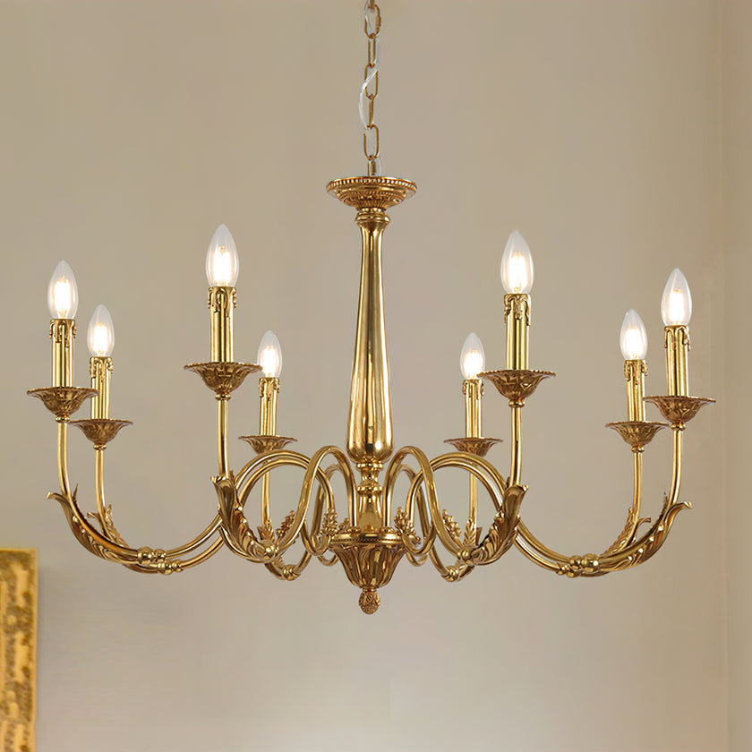 Candle Brass Chandelier