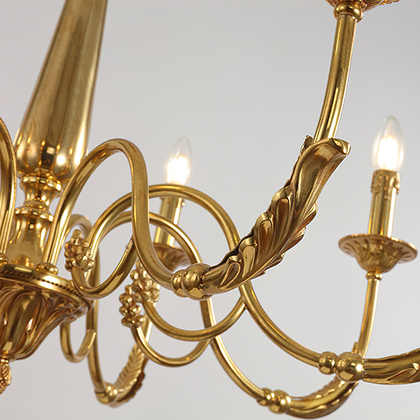 Candle Brass Chandelier