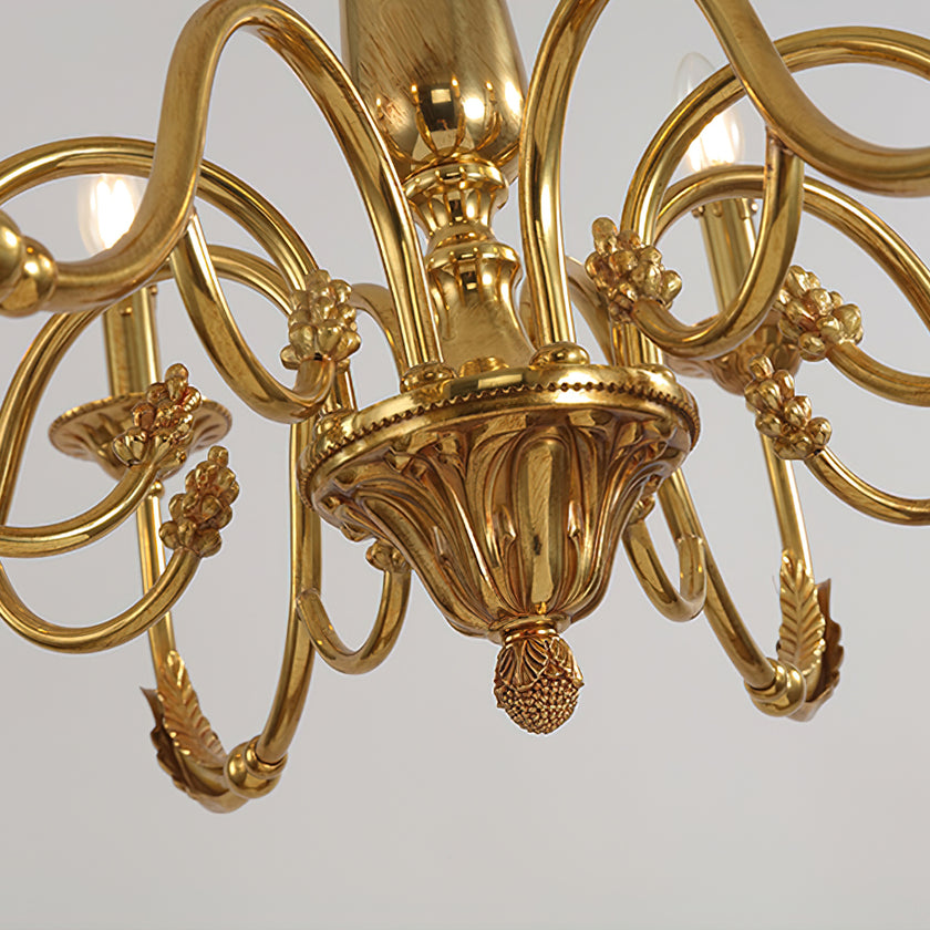 Candle Brass Chandelier