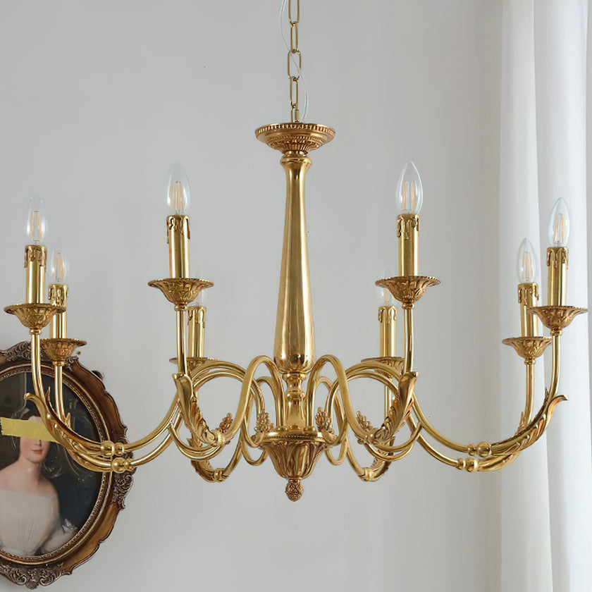 Candle Brass Chandelier