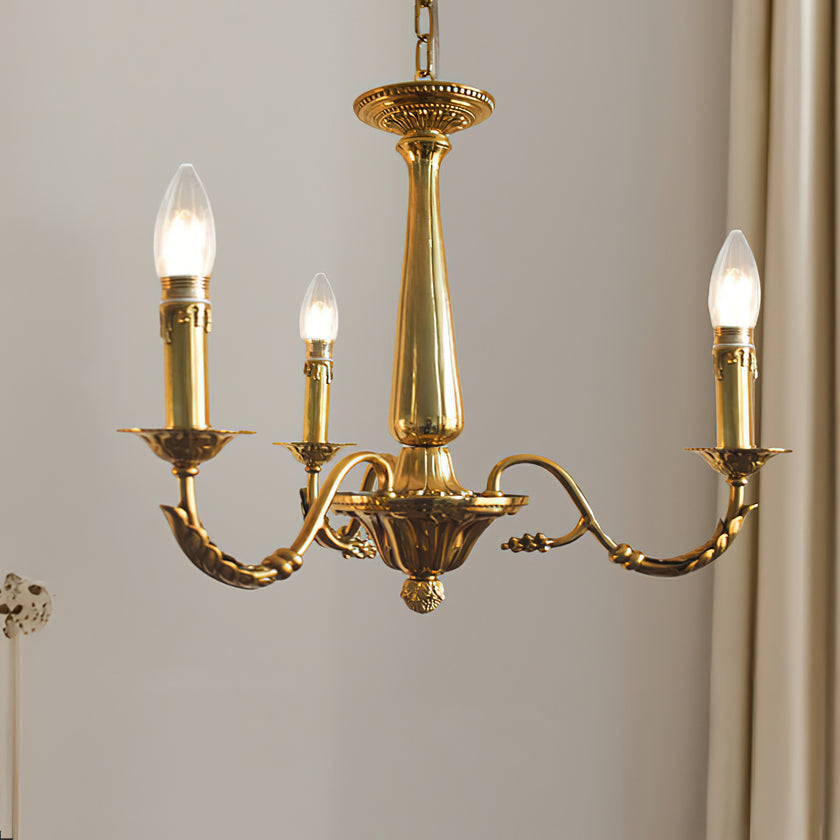 Candle Brass Chandelier