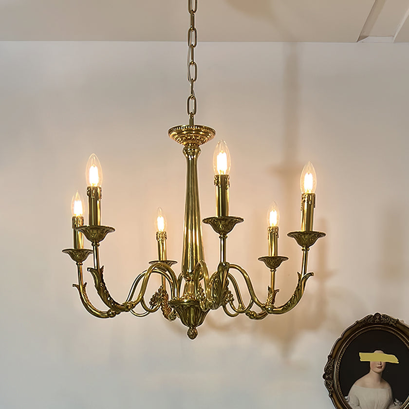 Candle Brass Chandelier