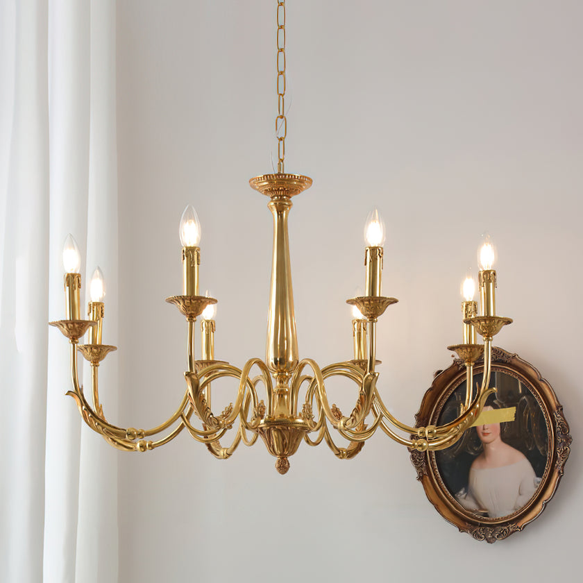 Candle Brass Chandelier