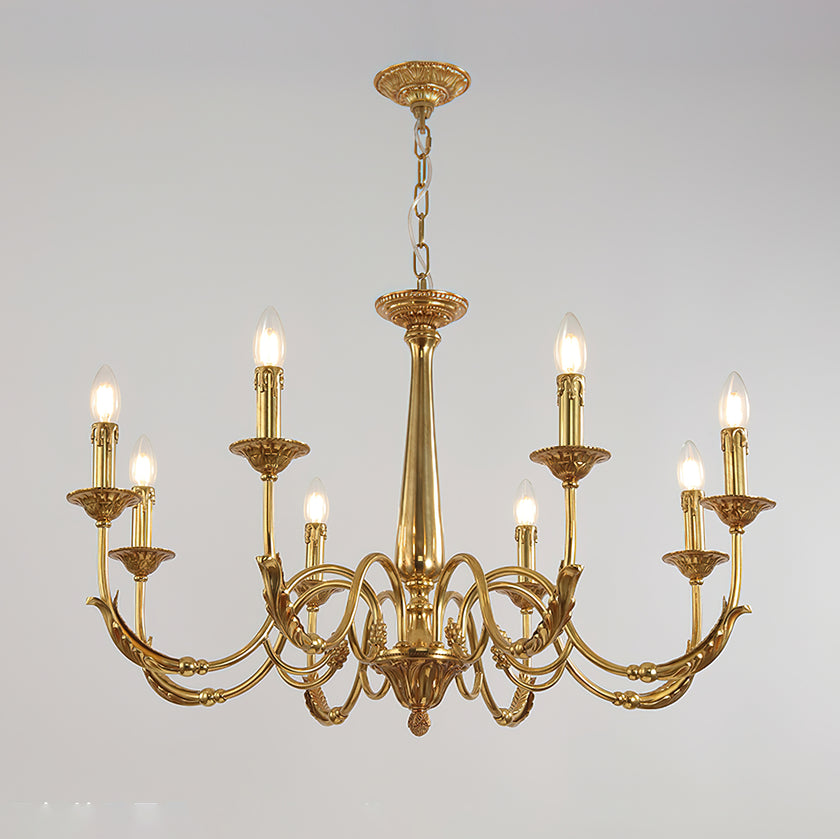 Candle Brass Chandelier