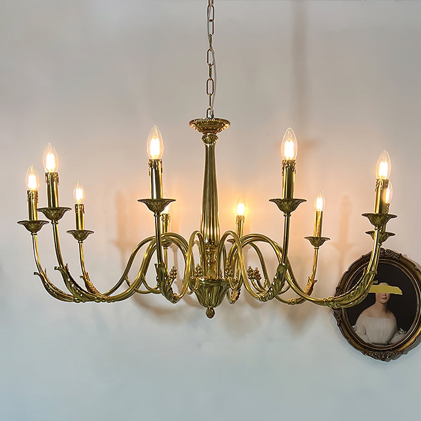 Candle Brass Chandelier