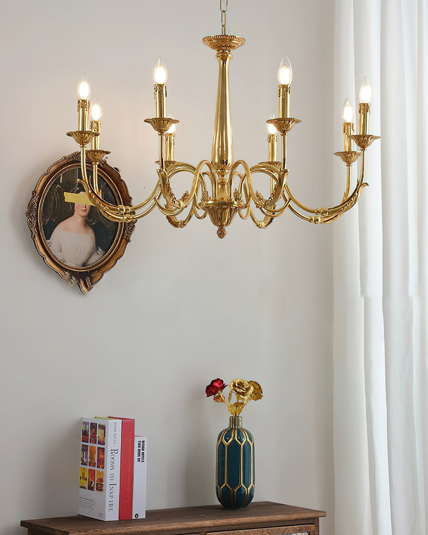 Candle Brass Chandelier