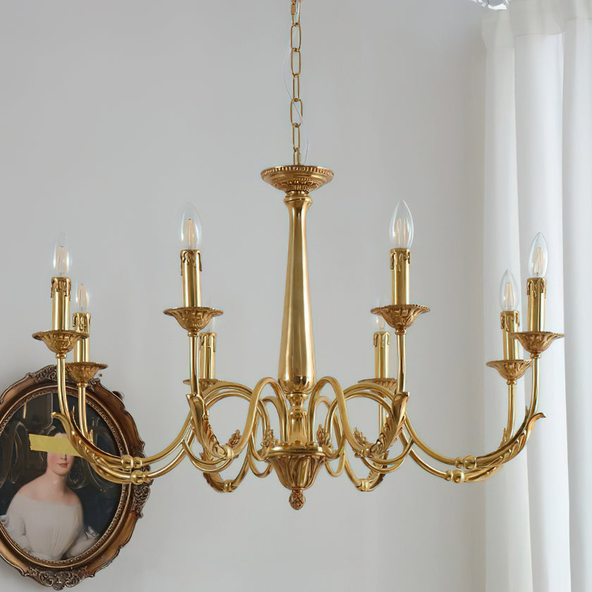 Candle Brass Chandelier