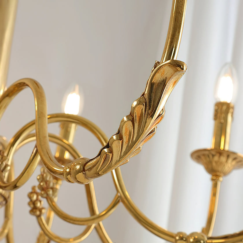 Candle Brass Chandelier