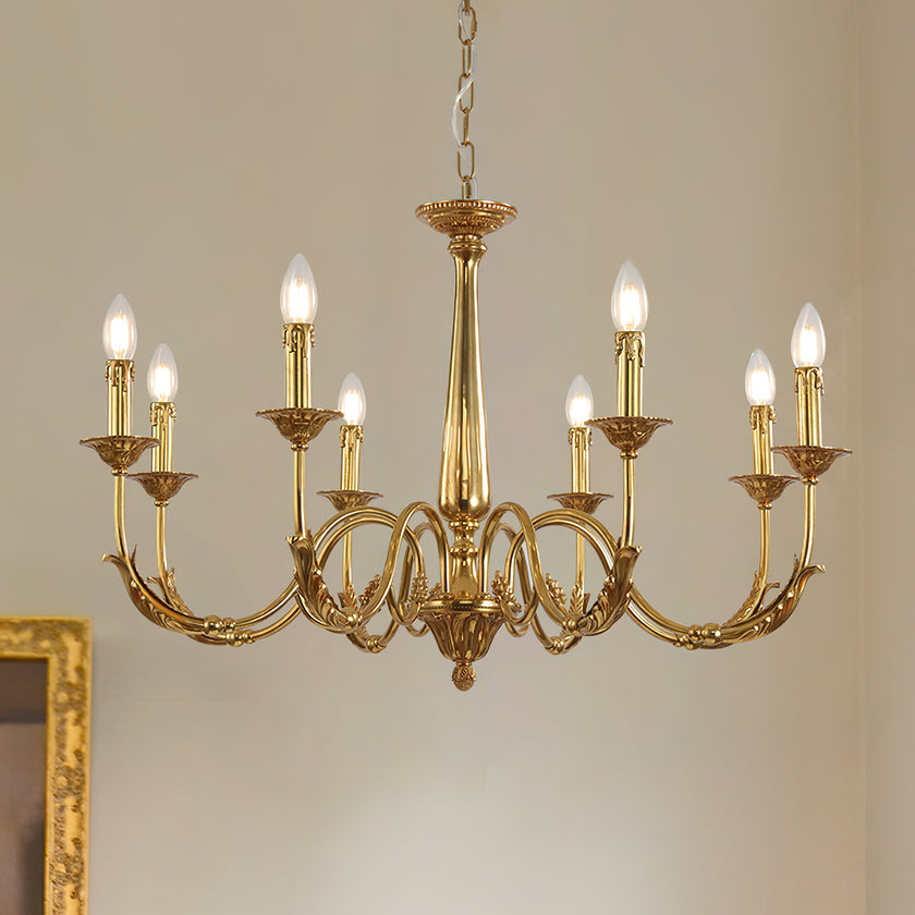 Candle Brass Chandelier