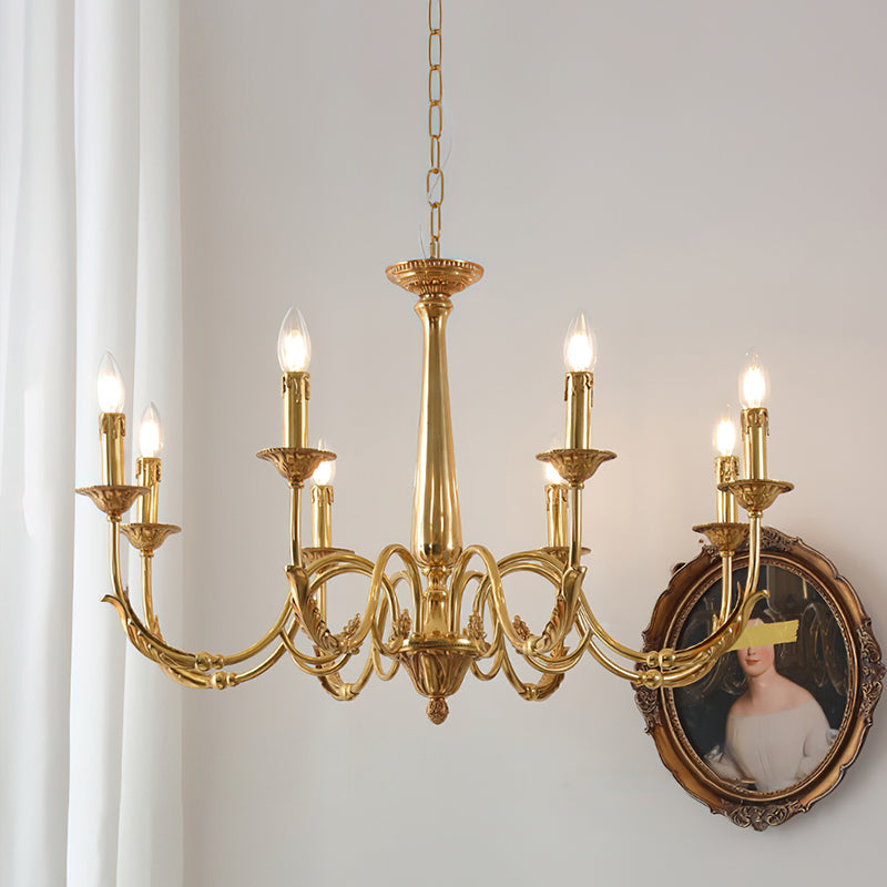 Candle Brass Chandelier