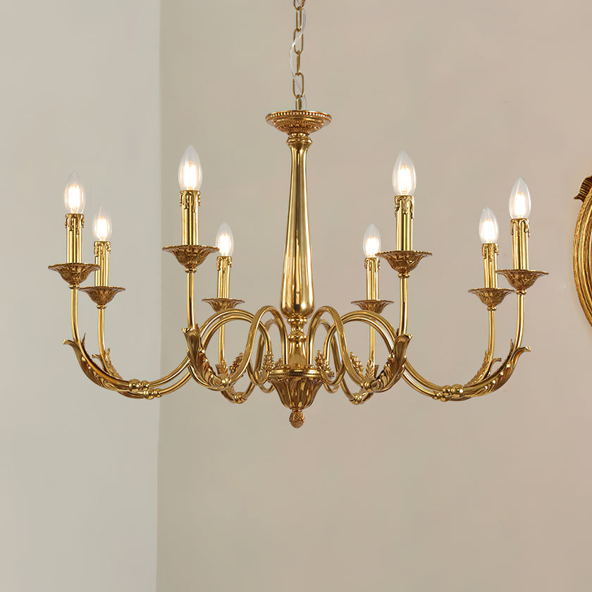 Candle Brass Chandelier