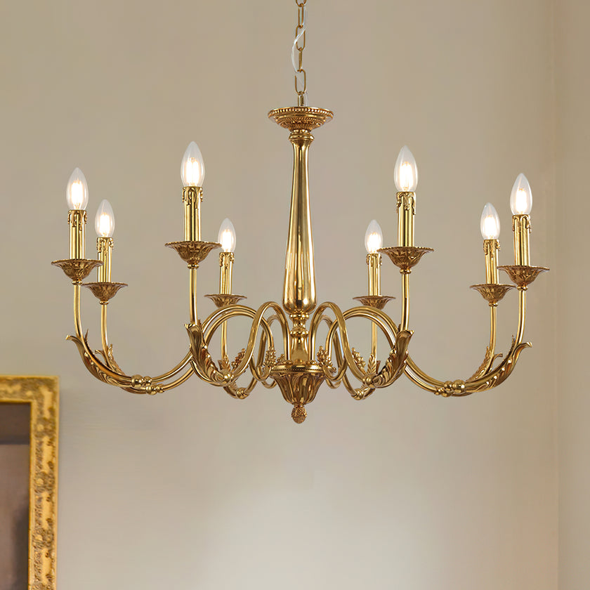 Candle Brass Chandelier