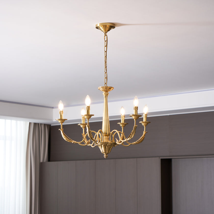 Candle Brass Chandelier