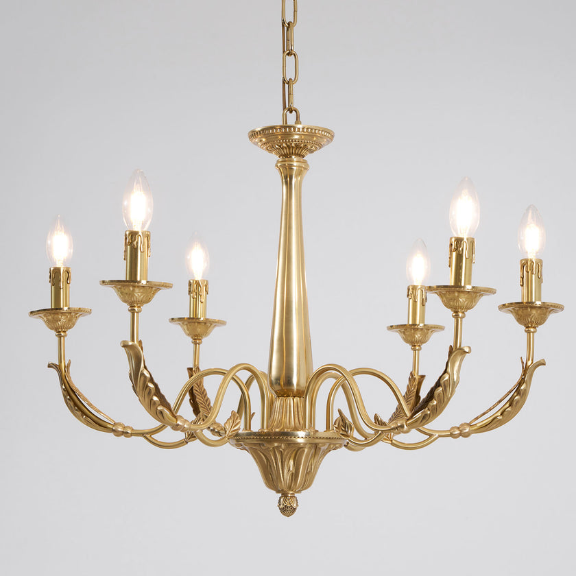 Candle Brass Chandelier