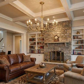 Candle Brass Chandelier