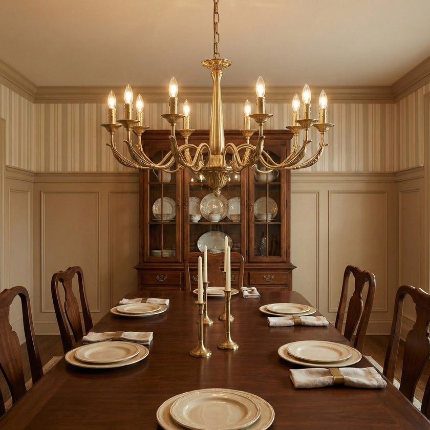 Candle Brass Chandelier